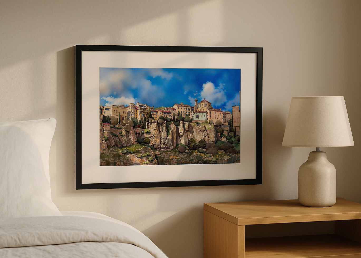 Cuadro Casas colgadas de Cuenca dibujo
