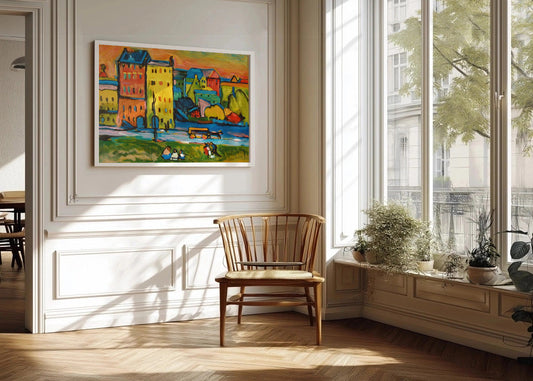 Cuadro Casas de Munich (Kandinsky)