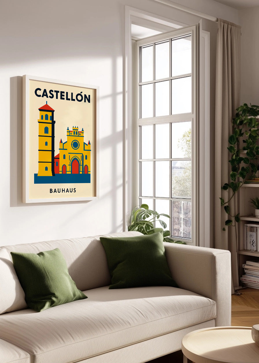 Cuadro Castellón Poster Bauhaus