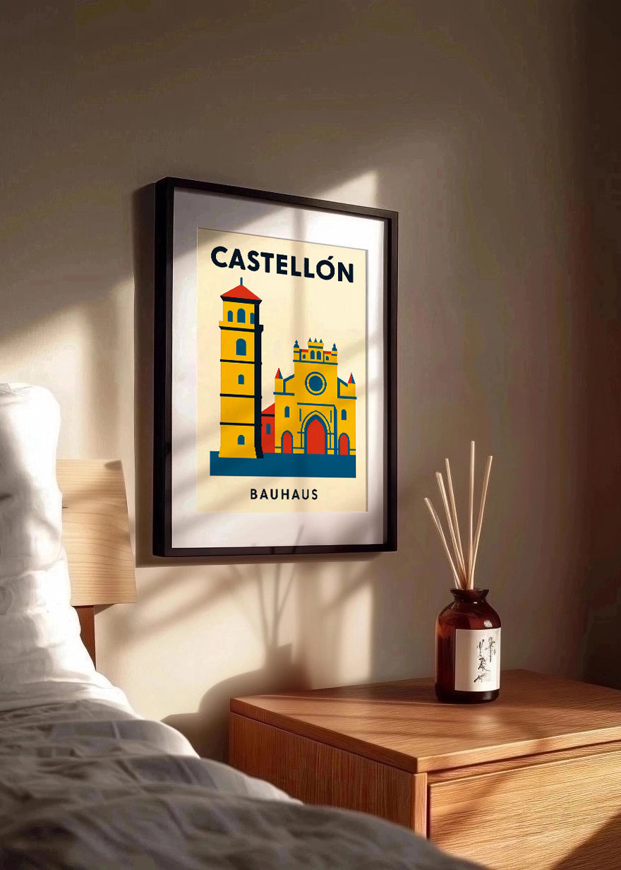 Cuadro Castellón Poster Bauhaus