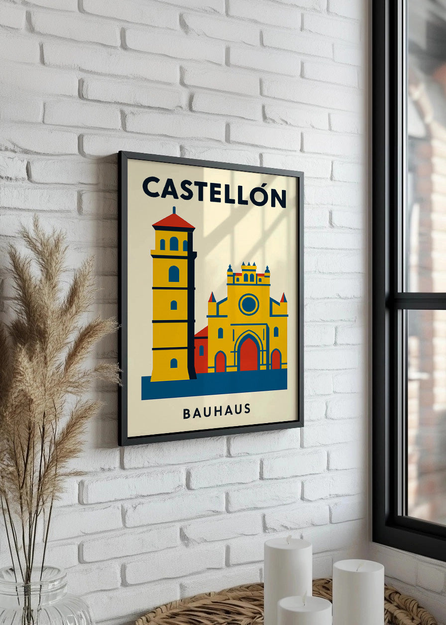 Cuadro Castellón Poster Bauhaus