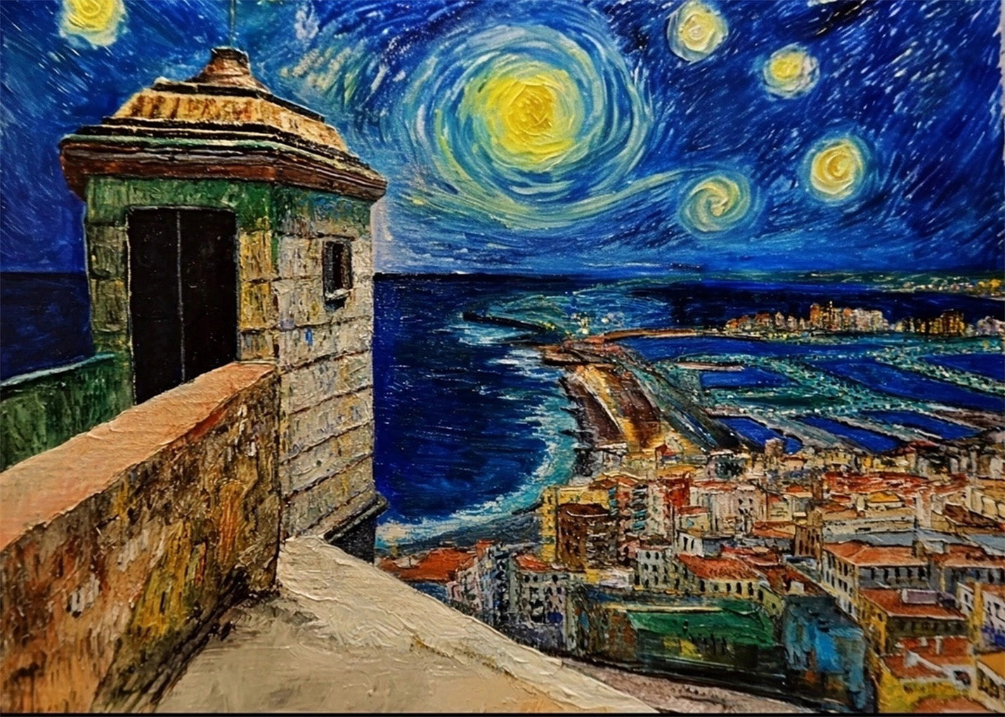 Cuadro Castillo de Santa Bárbara - Van Gogh