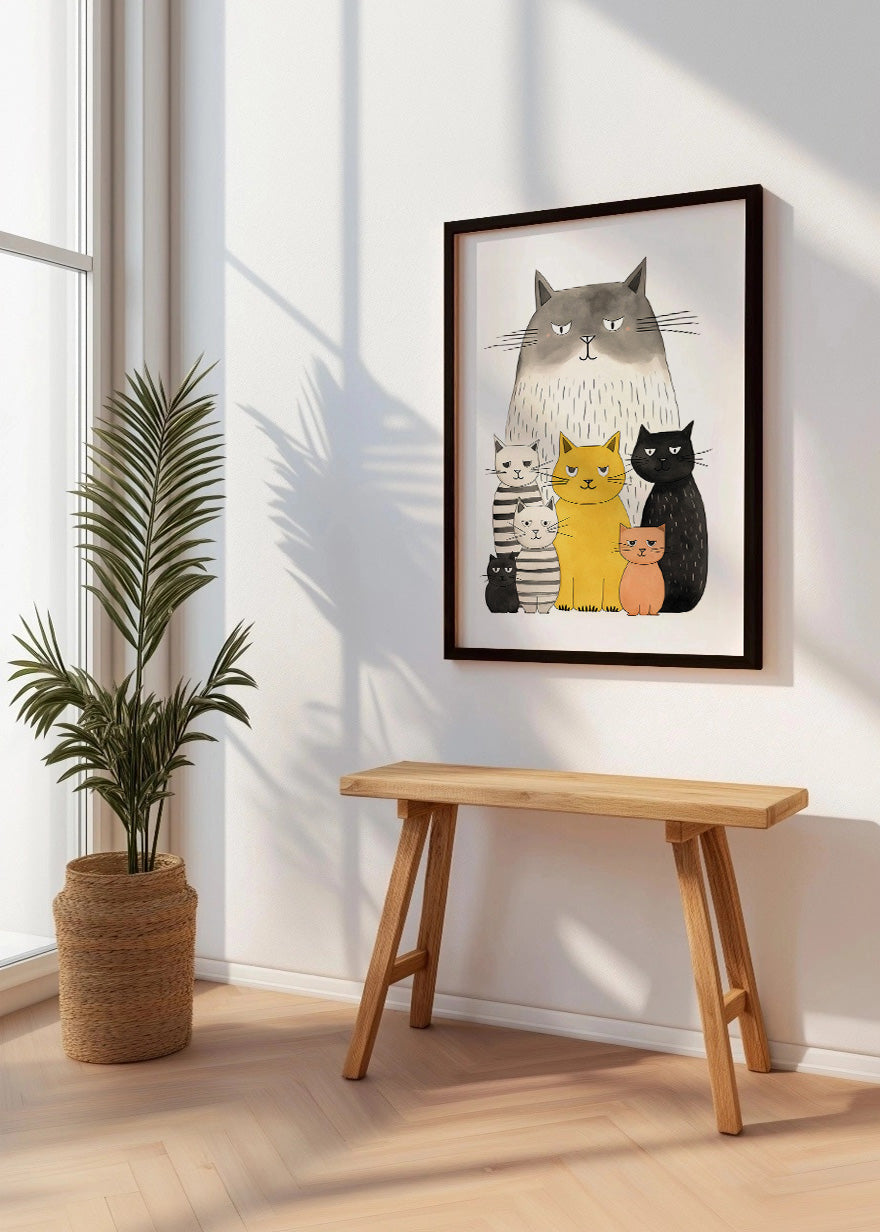 Cuadro Cat friends