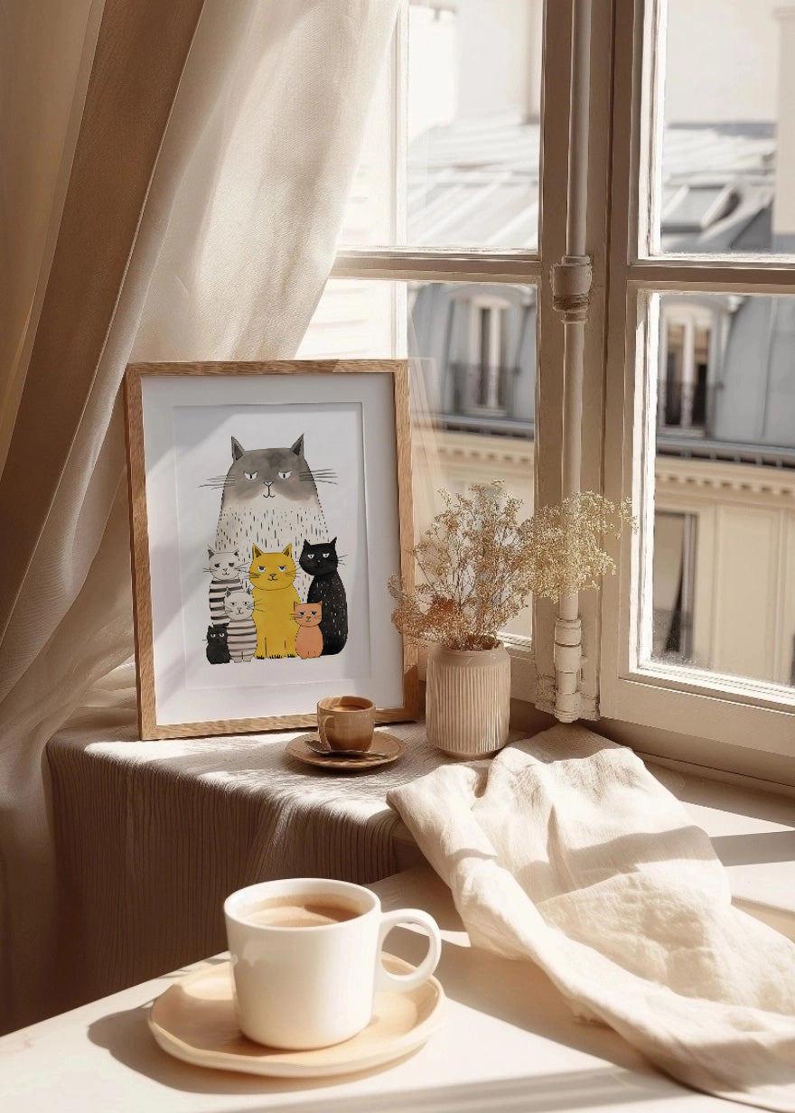 Cuadro Cat friends