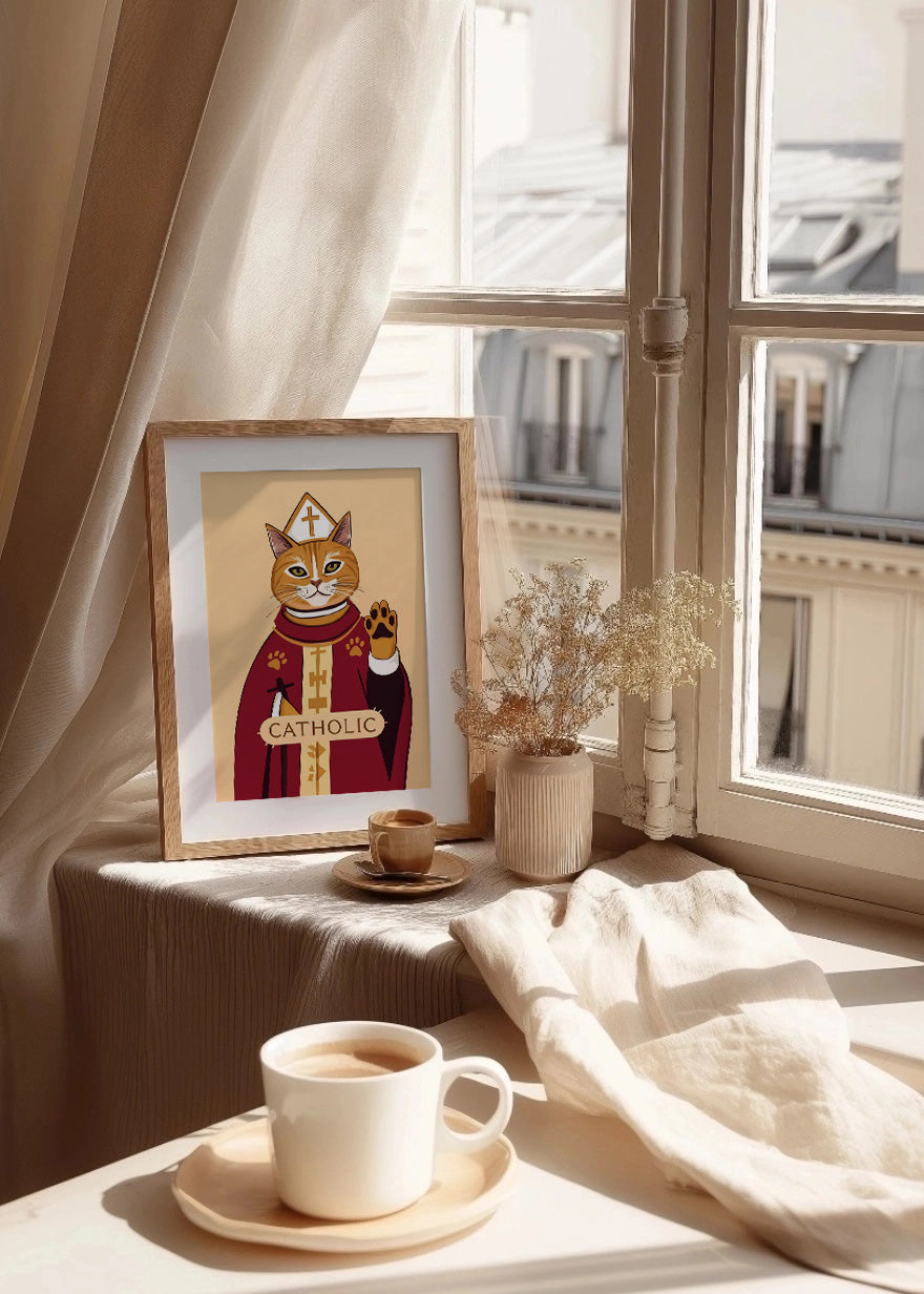 Cuadro Catholic Cat