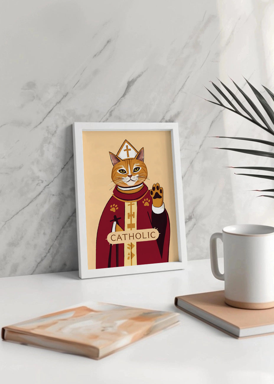 Cuadro Catholic Cat