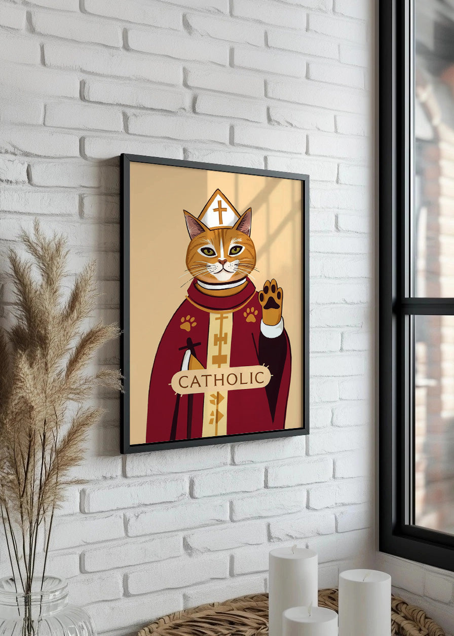 Cuadro Catholic Cat