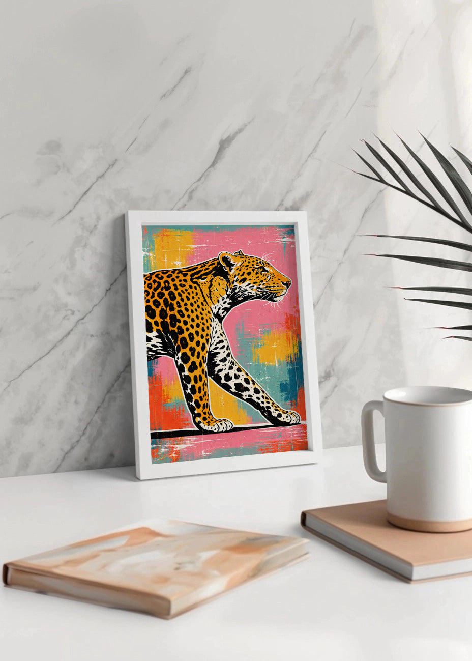 Cuadro Cazador estilo colorido