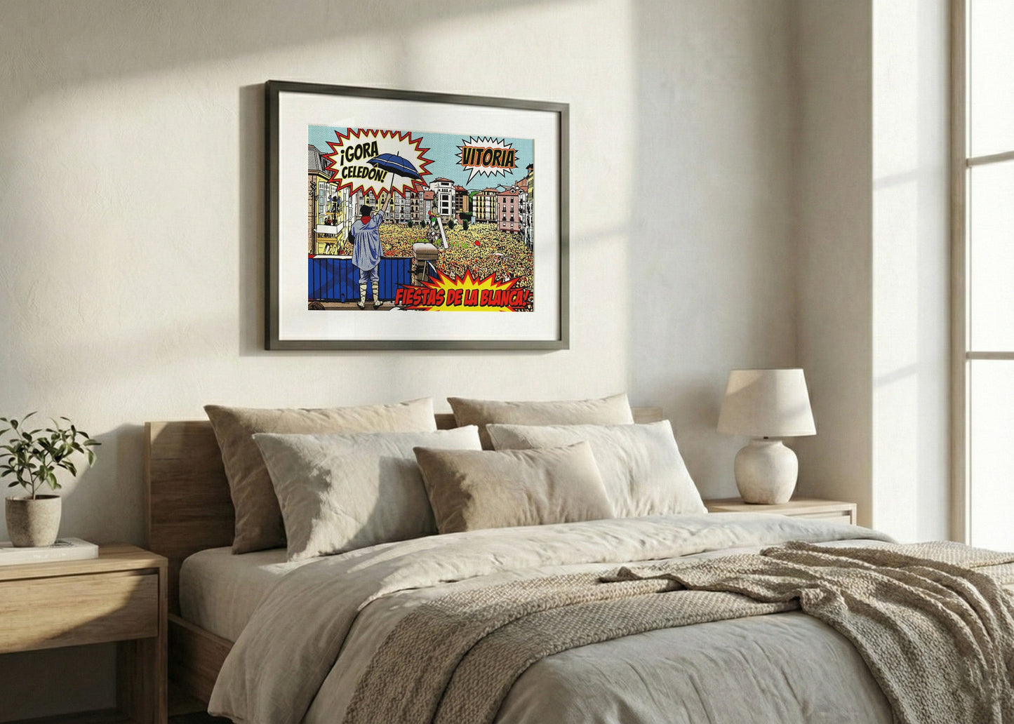 Cuadro Celedón y Fiestas de la Blanca - Pop Art