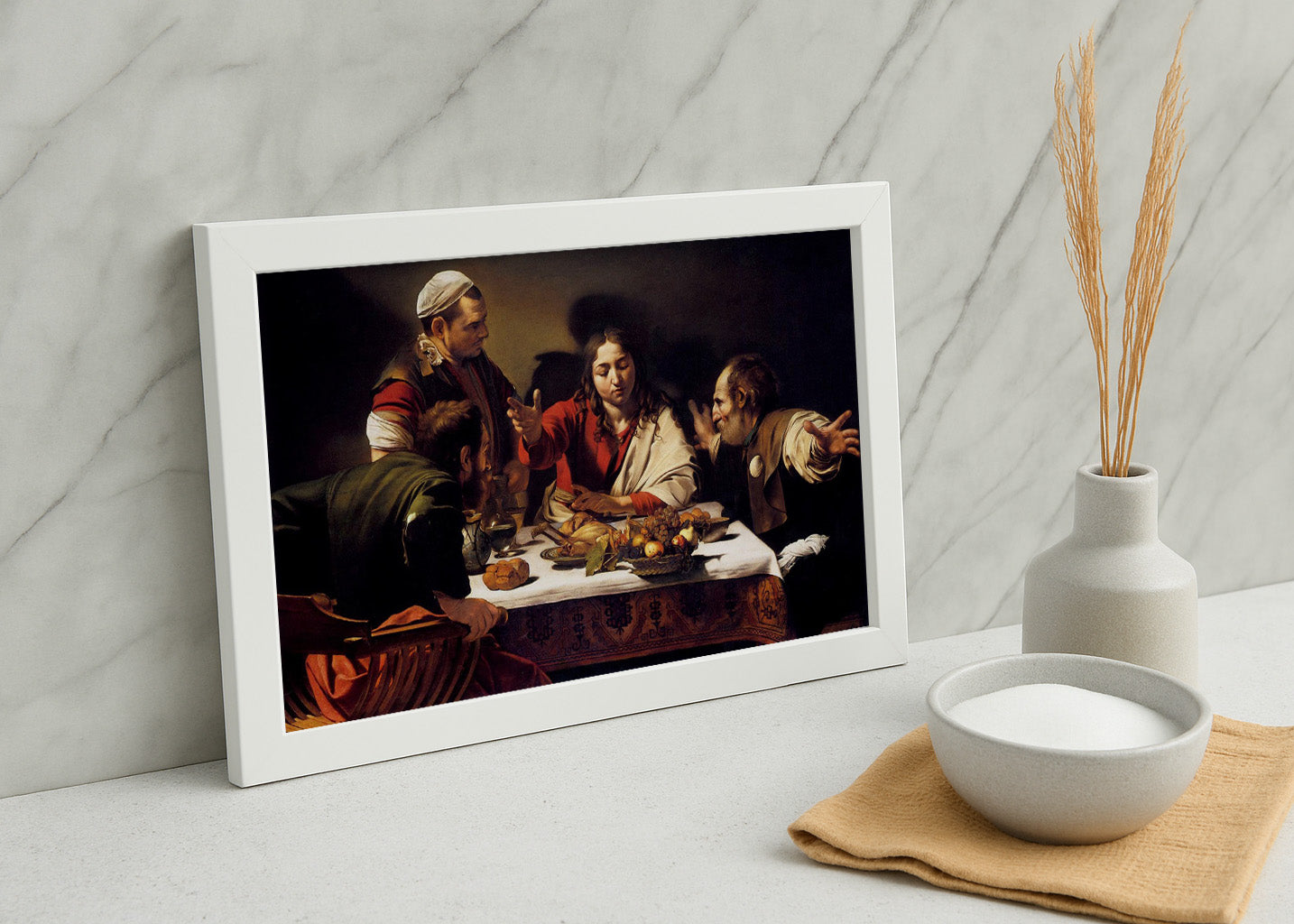 Cuadro Cena en Emaús (Caravaggio)