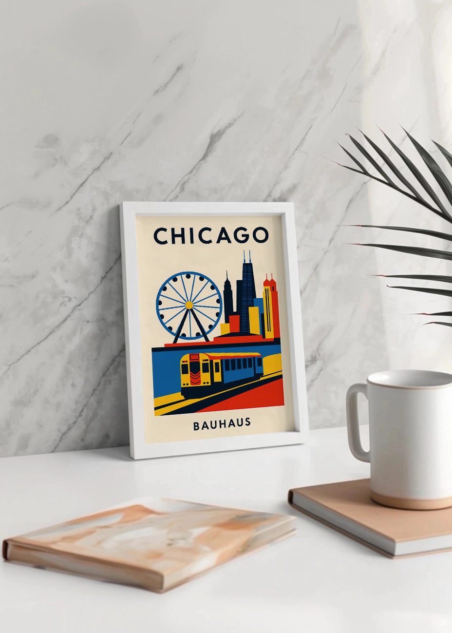 Cuadro Chicago Poster Bauhaus