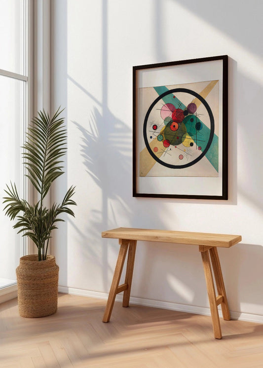 Cuadro Círculos en un círculo (Kandinsky)