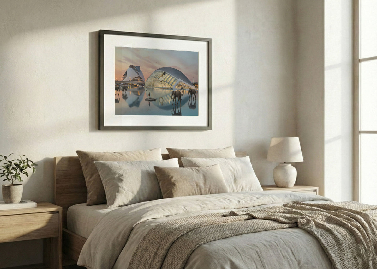 Cuadro Ciudad de las Artes y las Ciencias - Surrealismo Dalí