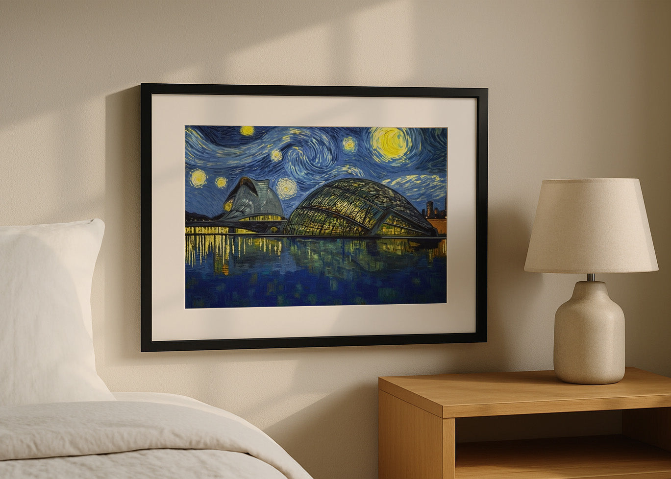 Cuadro Ciudad de las Artes y las Ciencias de Valencia - Van Gogh