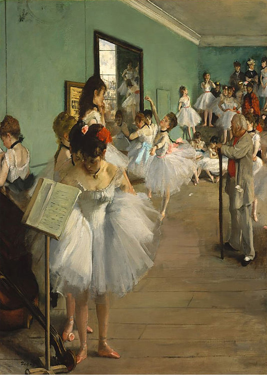 Cuadro Clase de Ballet II (Edgar Degas)