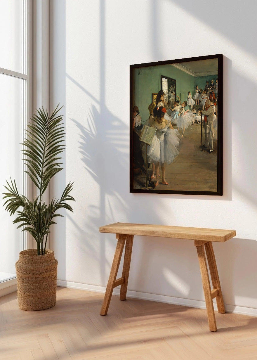 Cuadro Clase de Ballet II (Edgar Degas)