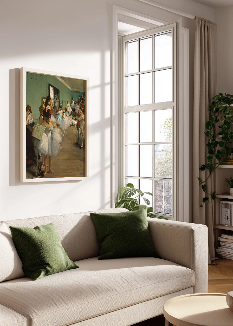 Cuadro Clase de Ballet II (Edgar Degas)