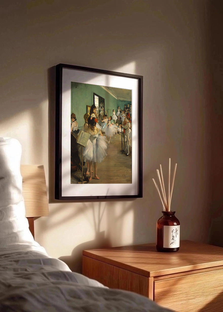 Cuadro Clase de Ballet II (Edgar Degas)