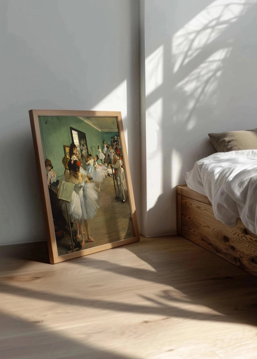 Cuadro Clase de Ballet II (Edgar Degas)