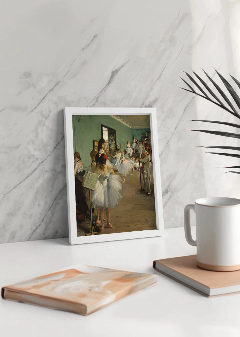Cuadro Clase de Ballet II (Edgar Degas)