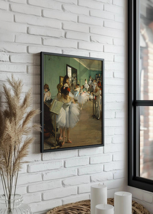 Cuadro Clase de Ballet II (Edgar Degas)