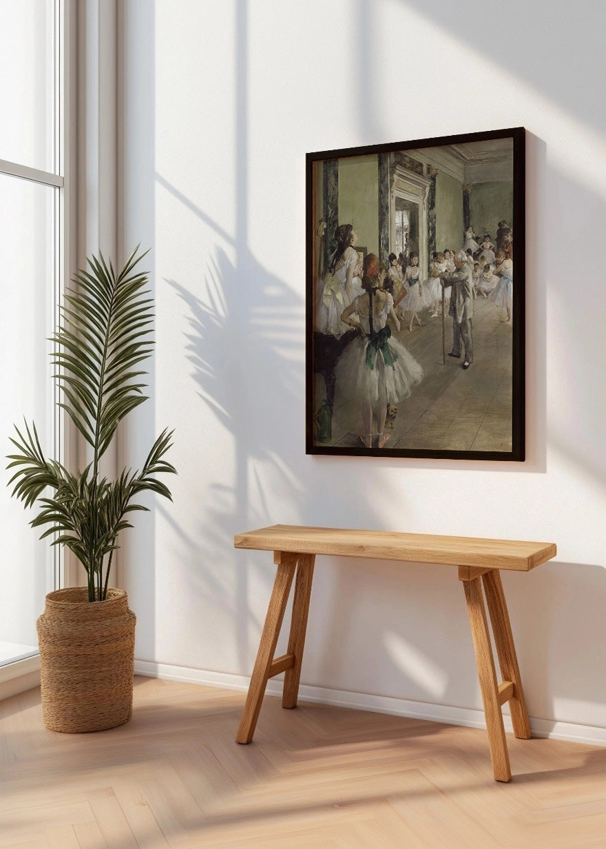 Cuadro Clase de ballet (Edgar Degas)