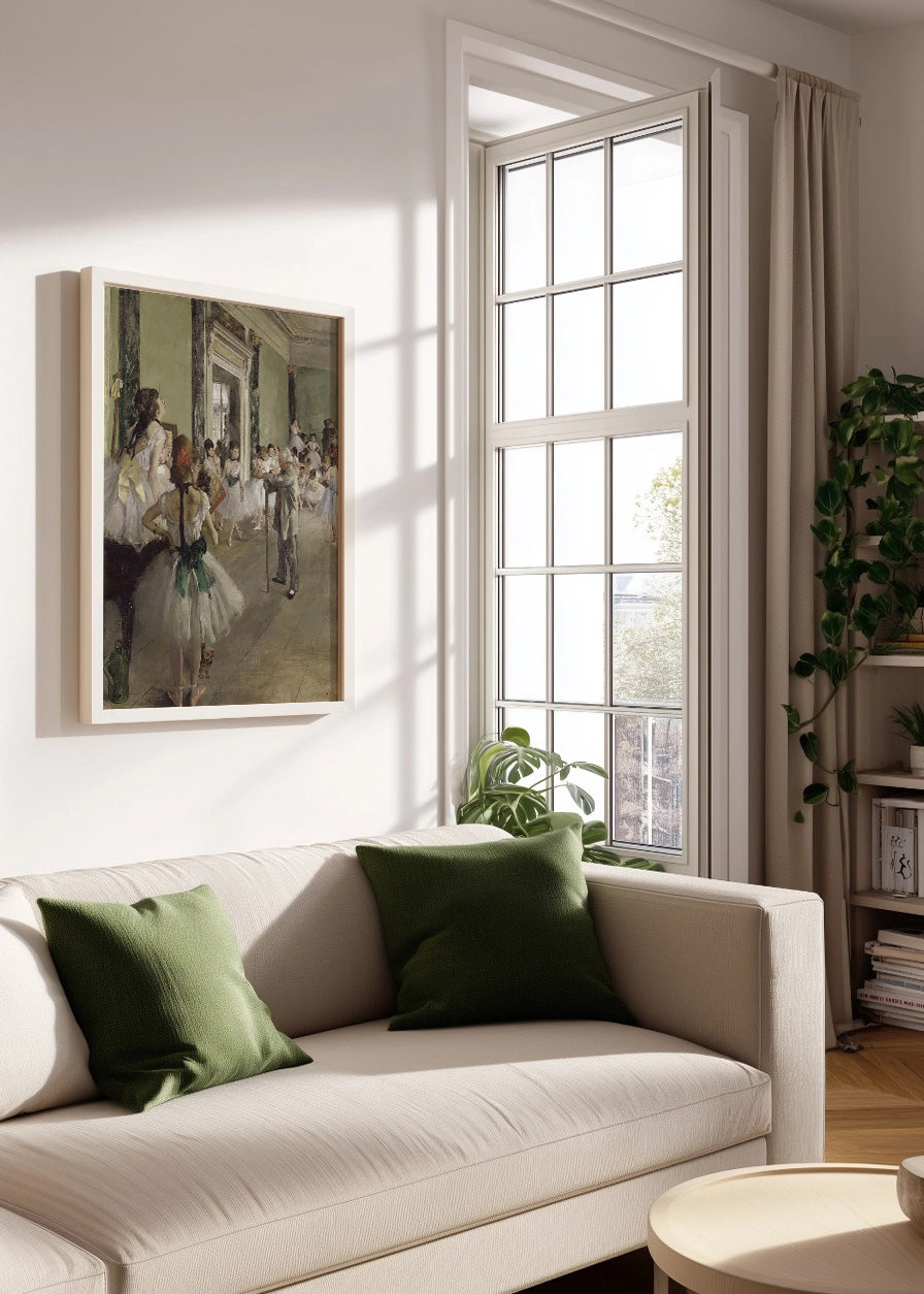 Cuadro Clase de ballet (Edgar Degas)