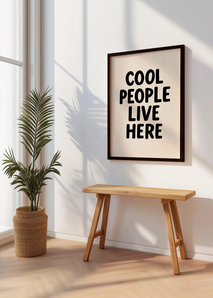 Cuadro Cool people live here