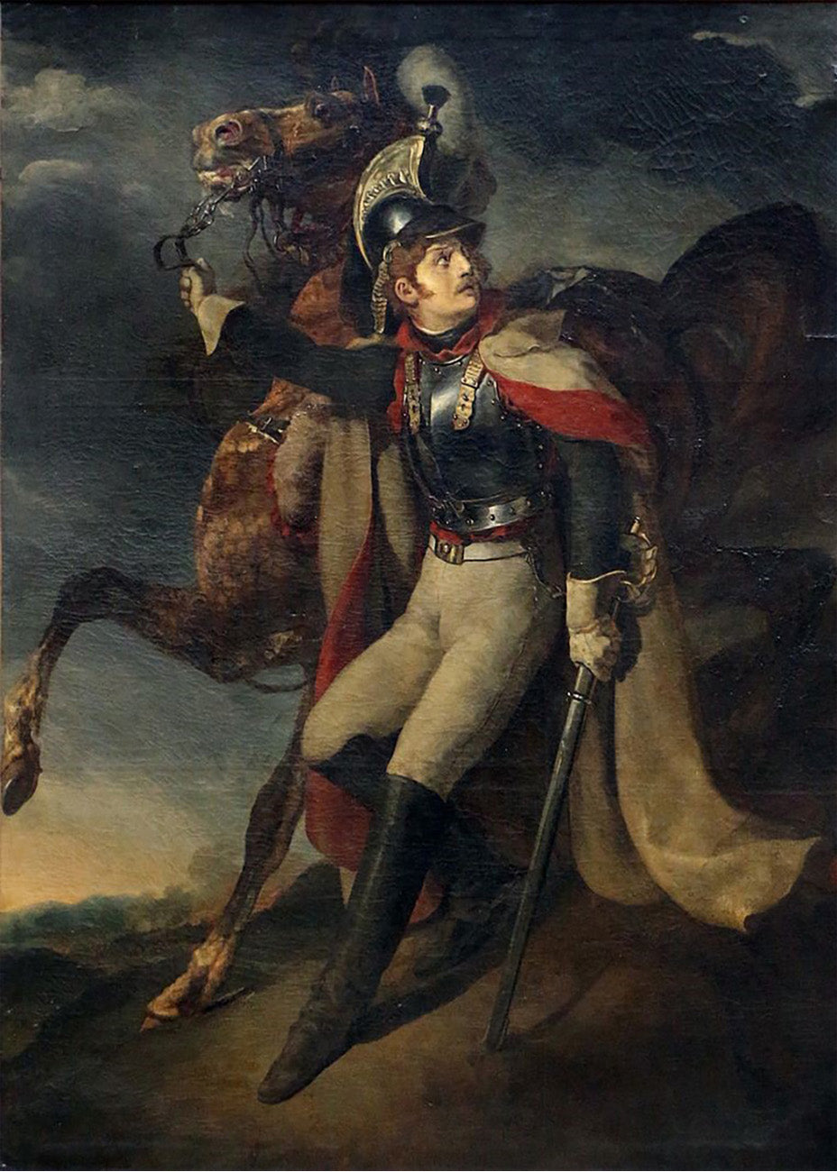 Cuadro Coracero herido (Theodore Gericault)