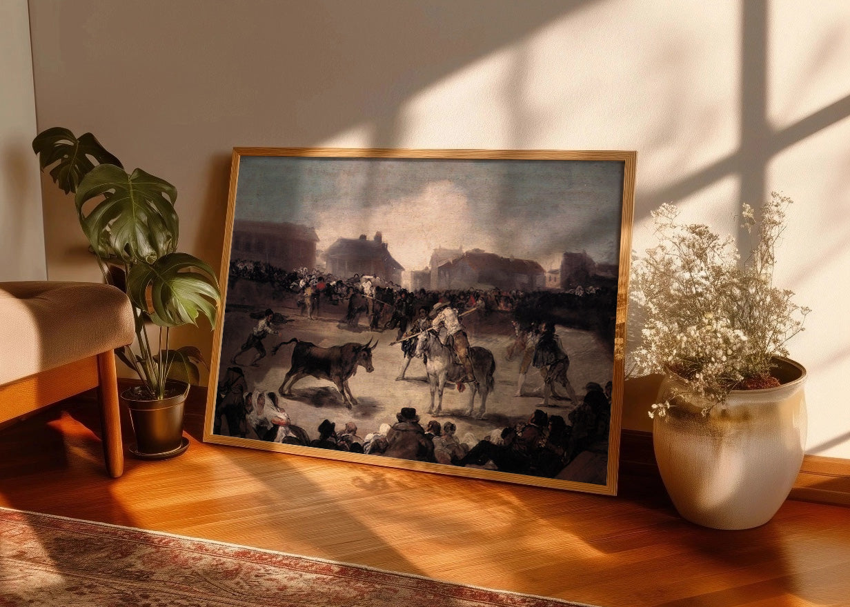 Cuadro Corrida de toros de pueblo (Goya)