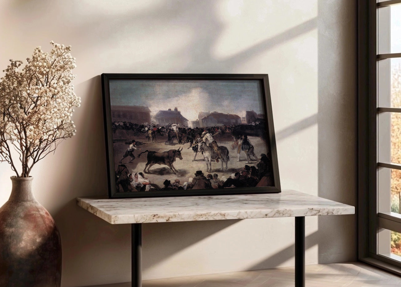 Cuadro Corrida de toros de pueblo (Goya)