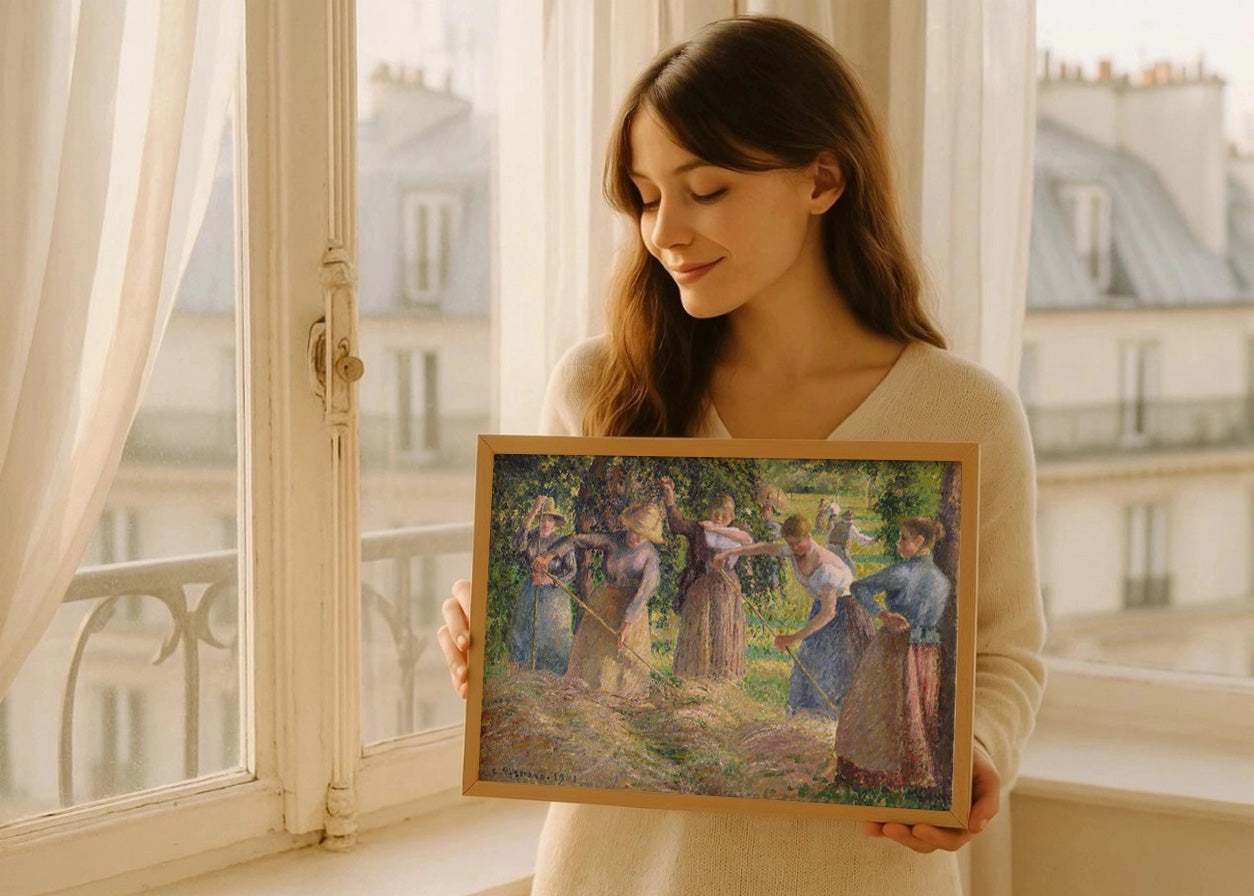 Cuadro Cosecha de heno en Éragny (Pissarro)