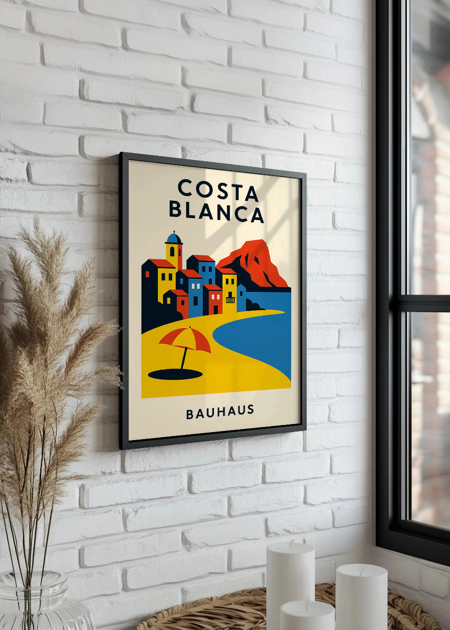 Cuadro Costa Blanca Poster Bauhaus