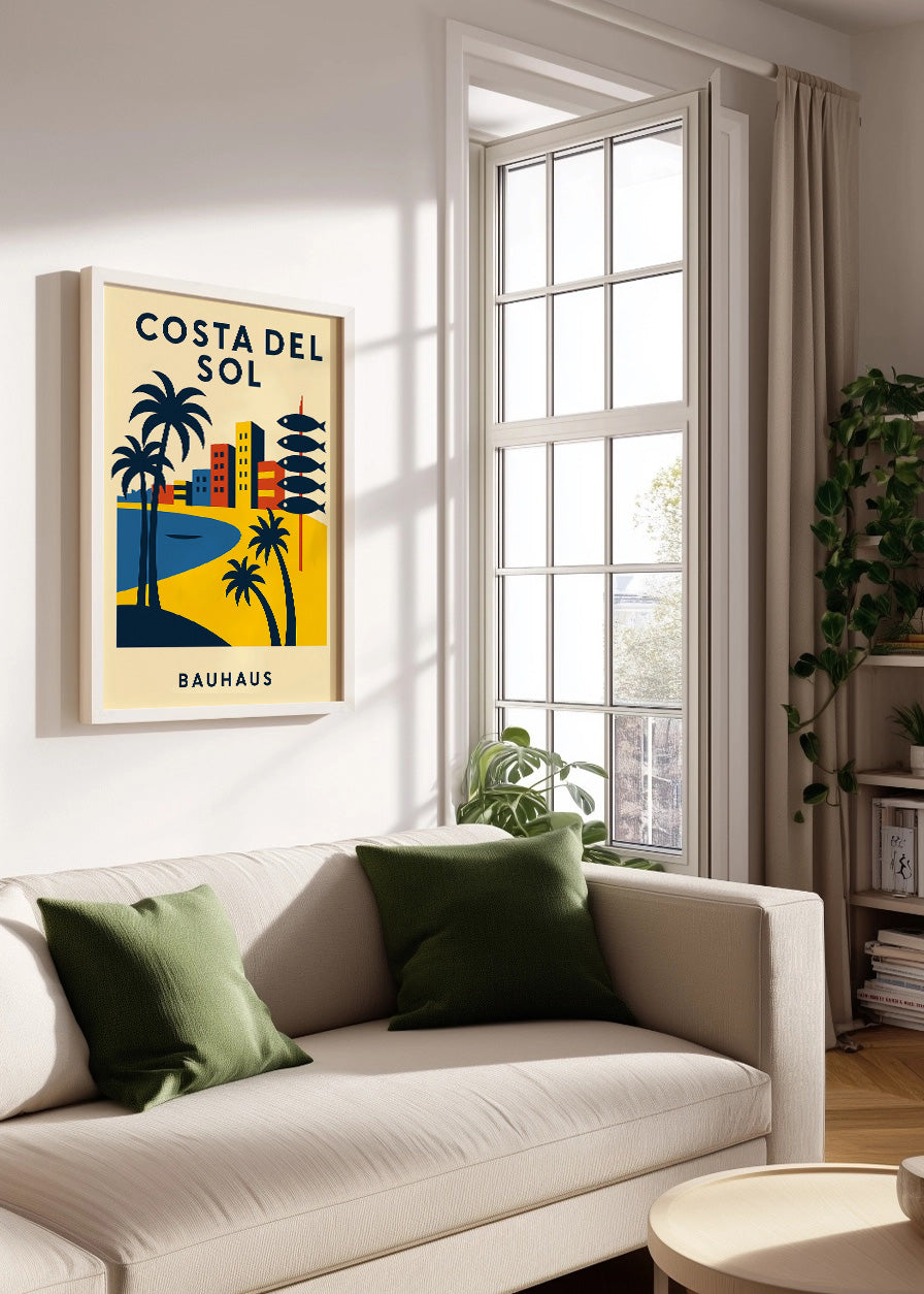 Cuadro Costa del Sol Poster Bauhaus