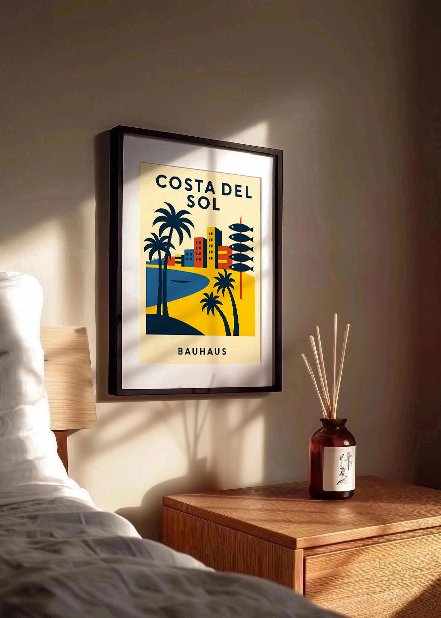 Cuadro Costa del Sol Poster Bauhaus