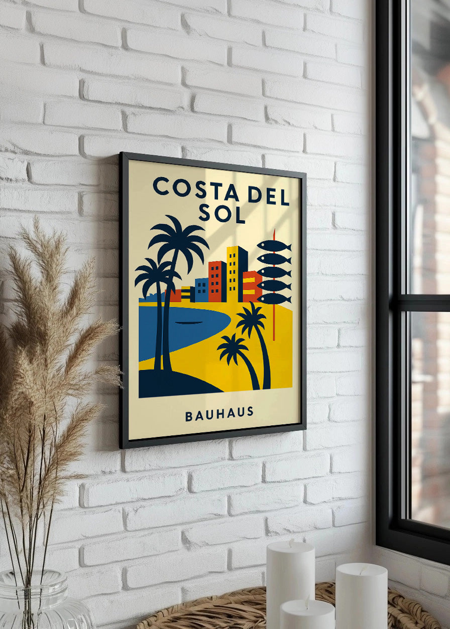 Cuadro Costa del Sol Poster Bauhaus