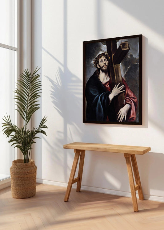 Cuadro Cristo abrazado a la cruz (El Greco)