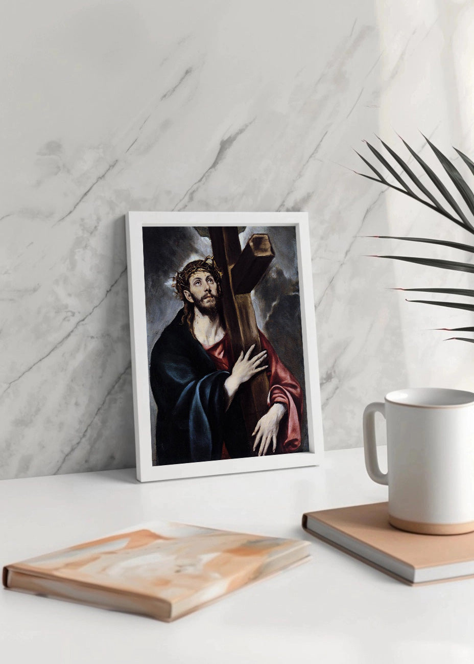 Cuadro Cristo abrazado a la cruz (El Greco)