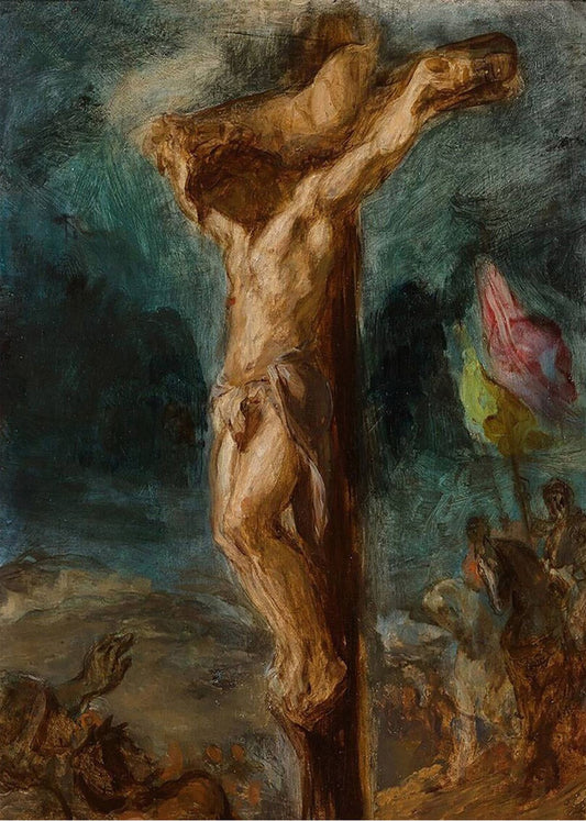 Cuadro Cristo en la cruz (Eugene Delacroix)