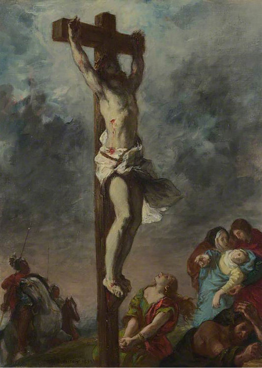 Cuadro Crucifixión de Jesús (Eugene Delacroix)