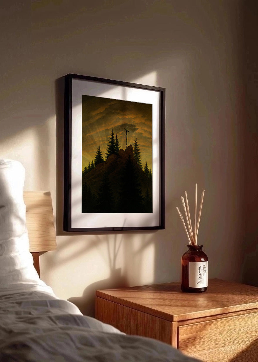 Cuadro Cruz en la montaña - Tetschener Altar (Friedrich)