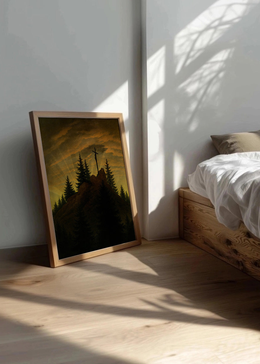 Cuadro Cruz en la montaña - Tetschener Altar (Friedrich)