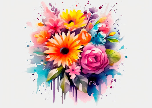 Cuadro Flores de colores vivos