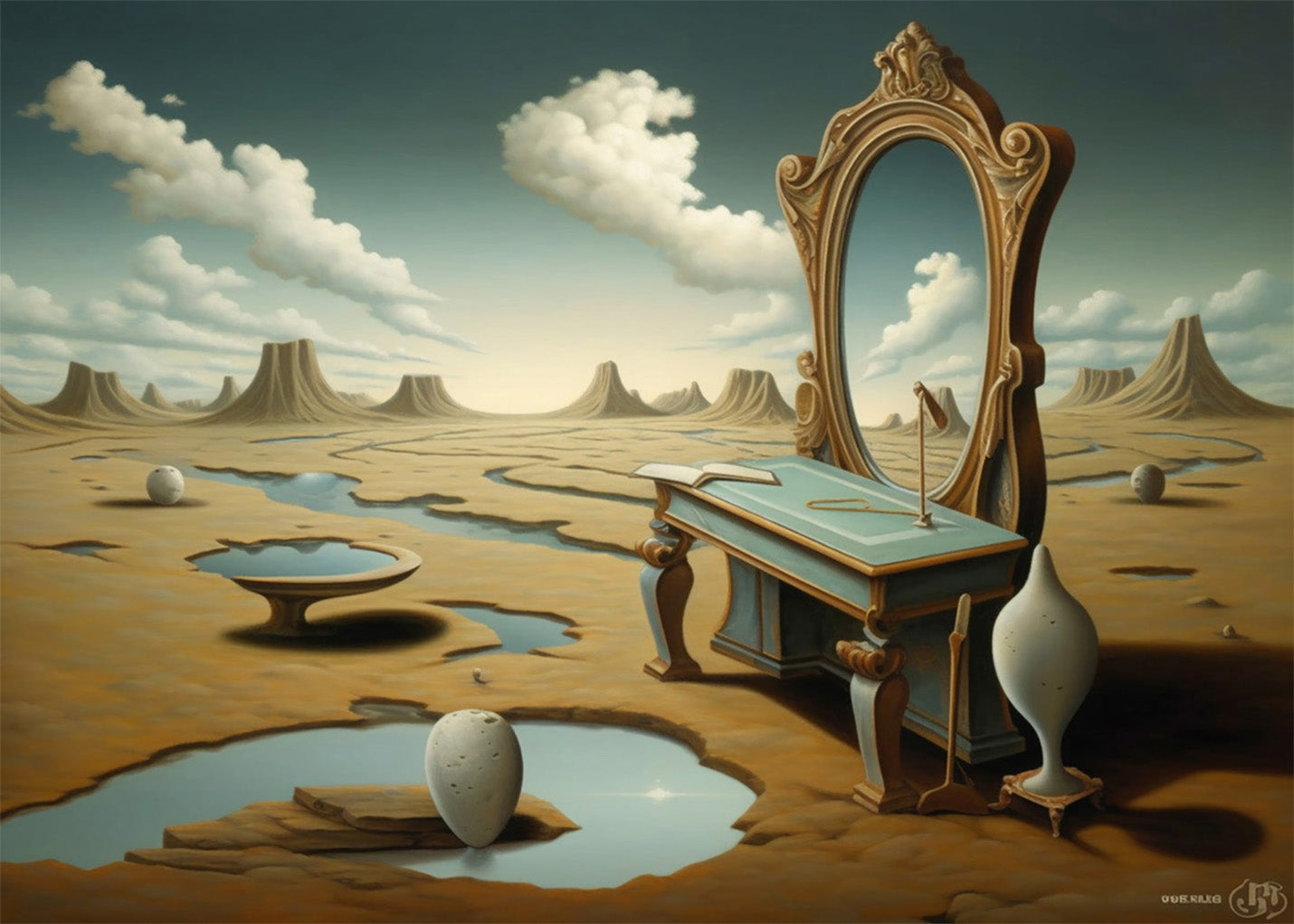 Cuadro ​Surrealismo de los espejos