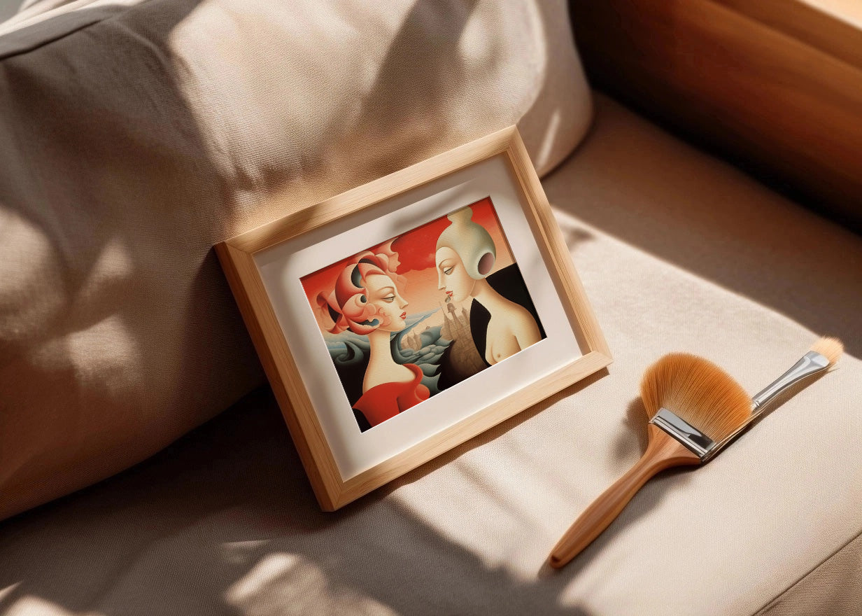 Cuadro Feminidad en surrealismo