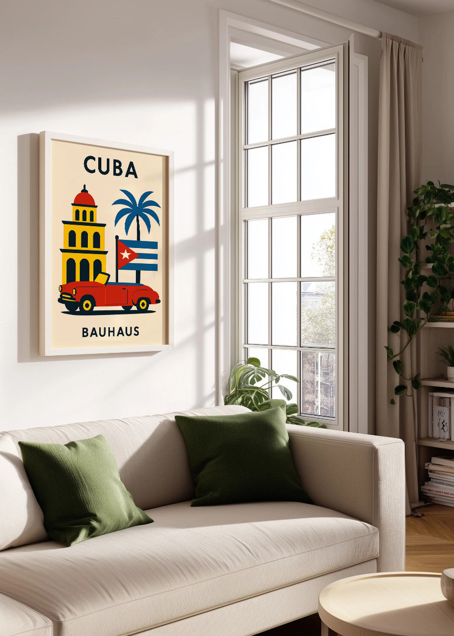 Cuadro Cuba Poster Bauhaus