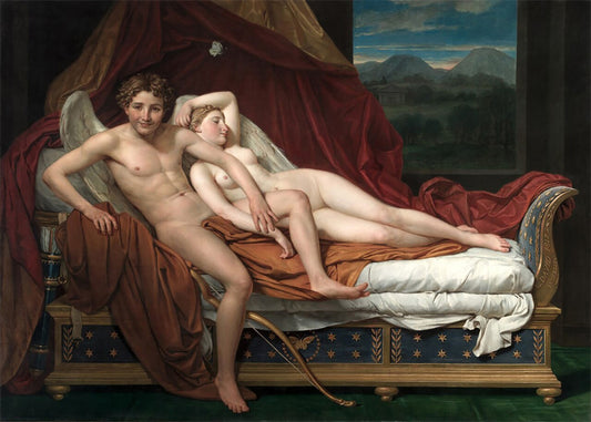 Cuadro Cupido y Psique (Jacques-Louise David)