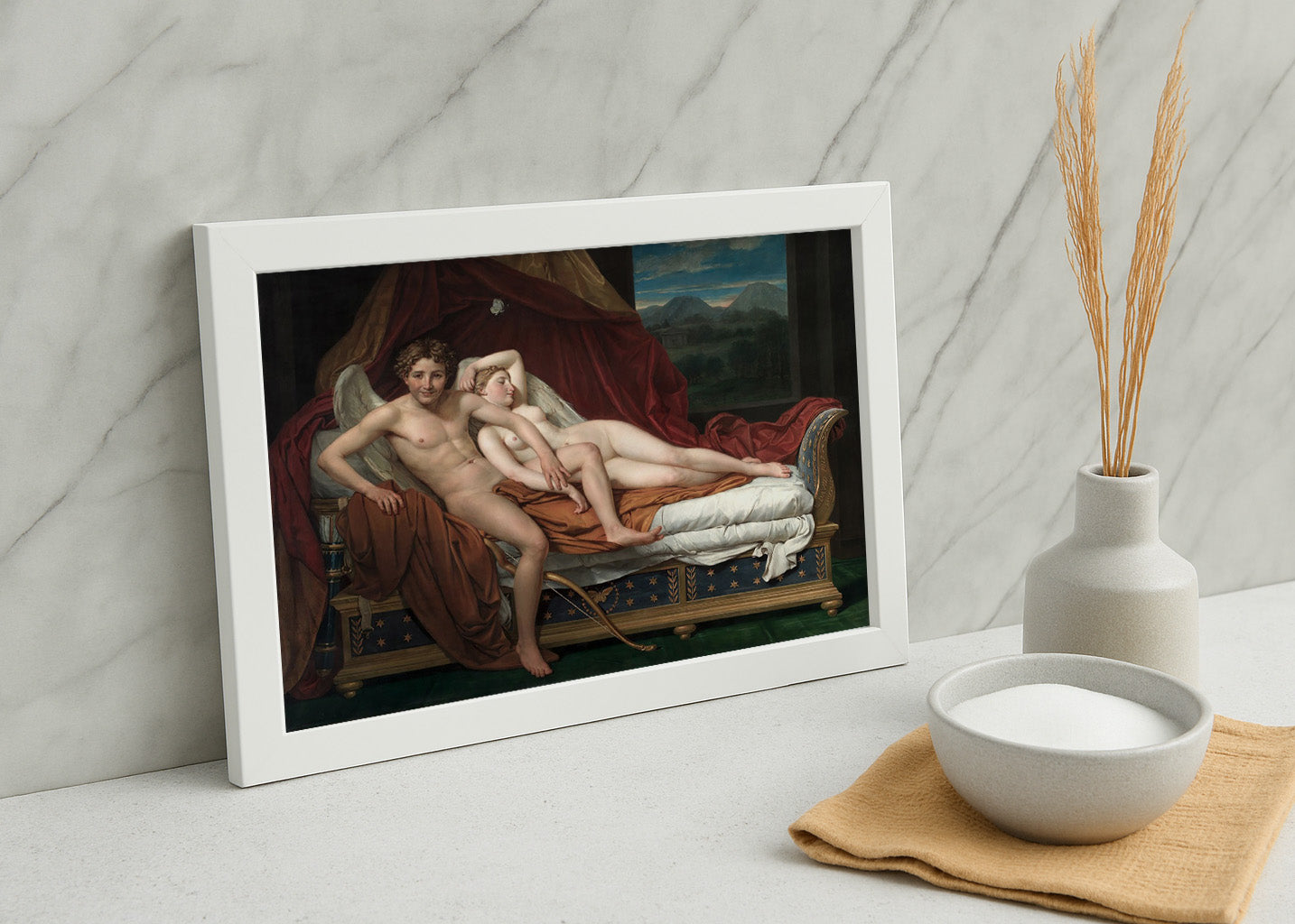 Cuadro Cupido y Psique (Jacques-Louise David)