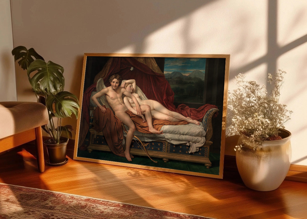Cuadro Cupido y Psique (Jacques-Louise David)