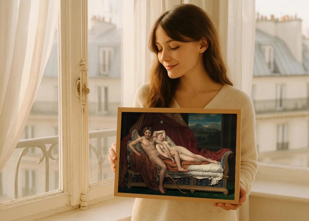 Cuadro Cupido y Psique (Jacques-Louise David)